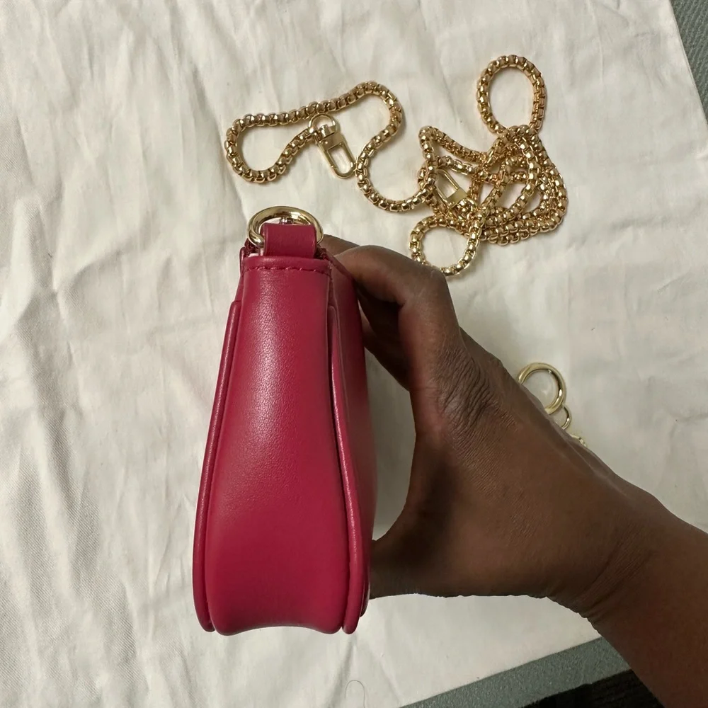 NWOT Authentic Dress Up My Purse wristlet/pouch in hot pink - Picture 7 of 9